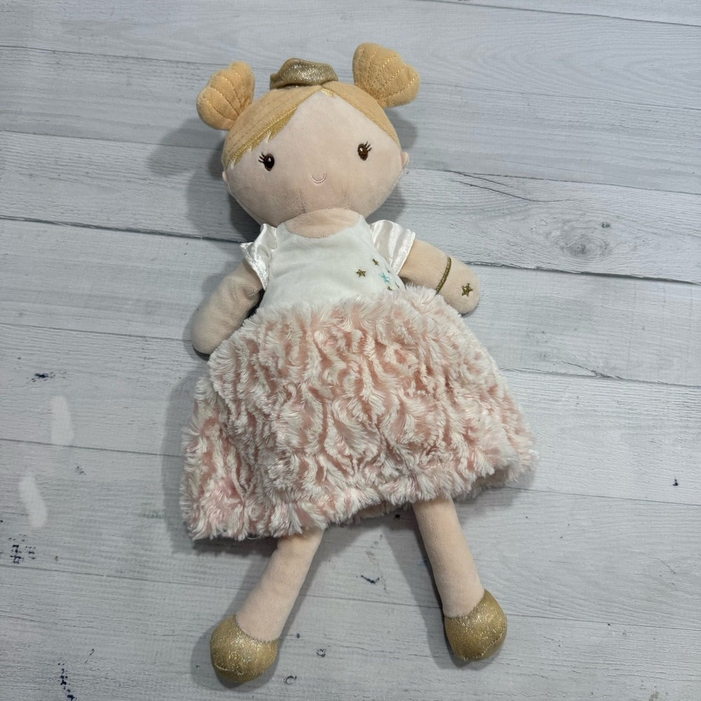Douglas Princess Noa Doll blonde hair log it skin pink dress